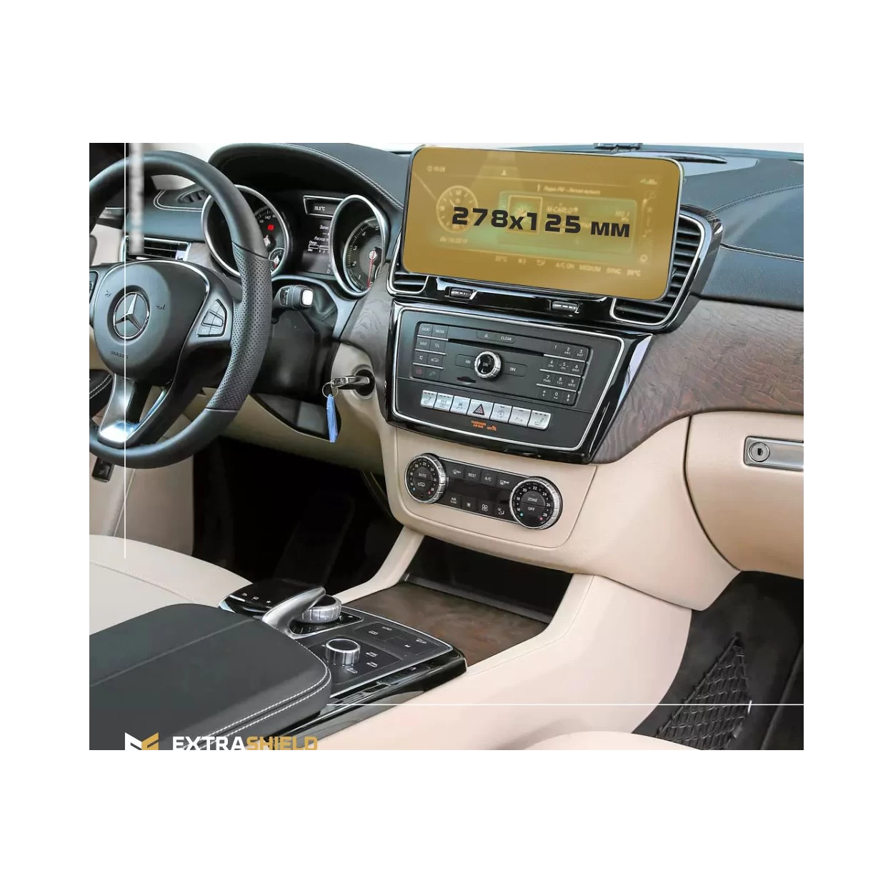 Mercedes-Benz GLE (W167) 2015 - 2019 Multimedia 10,3" ExtraShield Screeen Protector