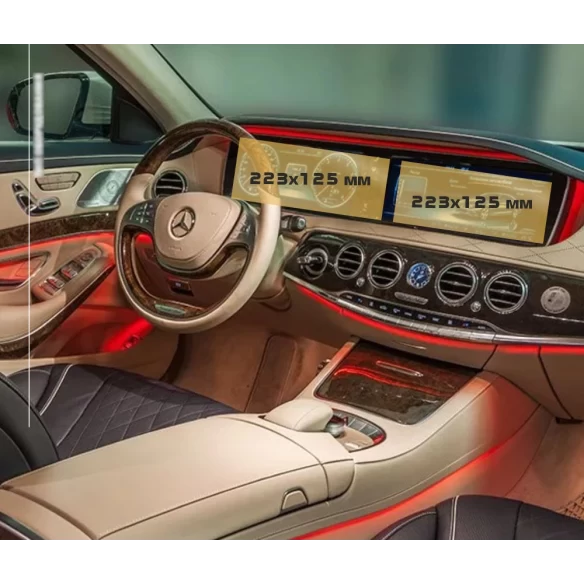 Mercedes-Benz S-class Pre-facelift (W222/C217/X222/A217) 2013 - 2017 Passenger monitors (2pcs,) ExtraShield Screeen Protector