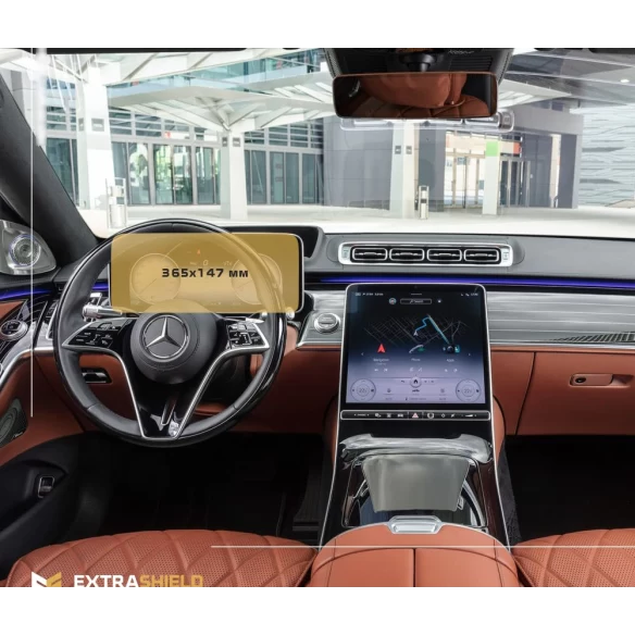 Mercedes-Benz S-class (W223/Z223)
350/400 2020 - Present Digital Speedometer (365,3?136,6 ??) 12,3" ExtraShield Screeen Protect