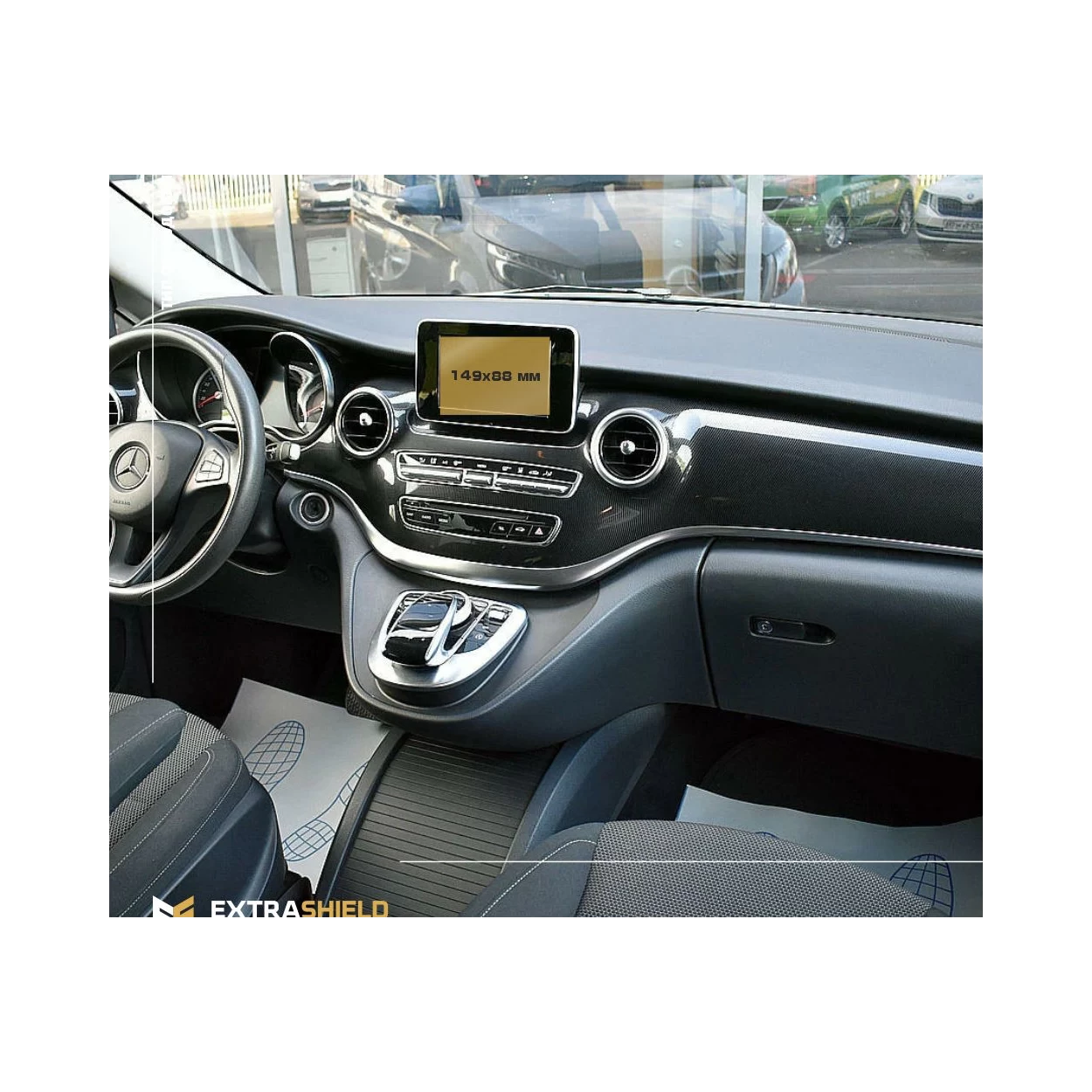 Mercedes-Benz V-class (W447) 2014 - Present Multimedia 5,8" ExtraShield Screeen Protector