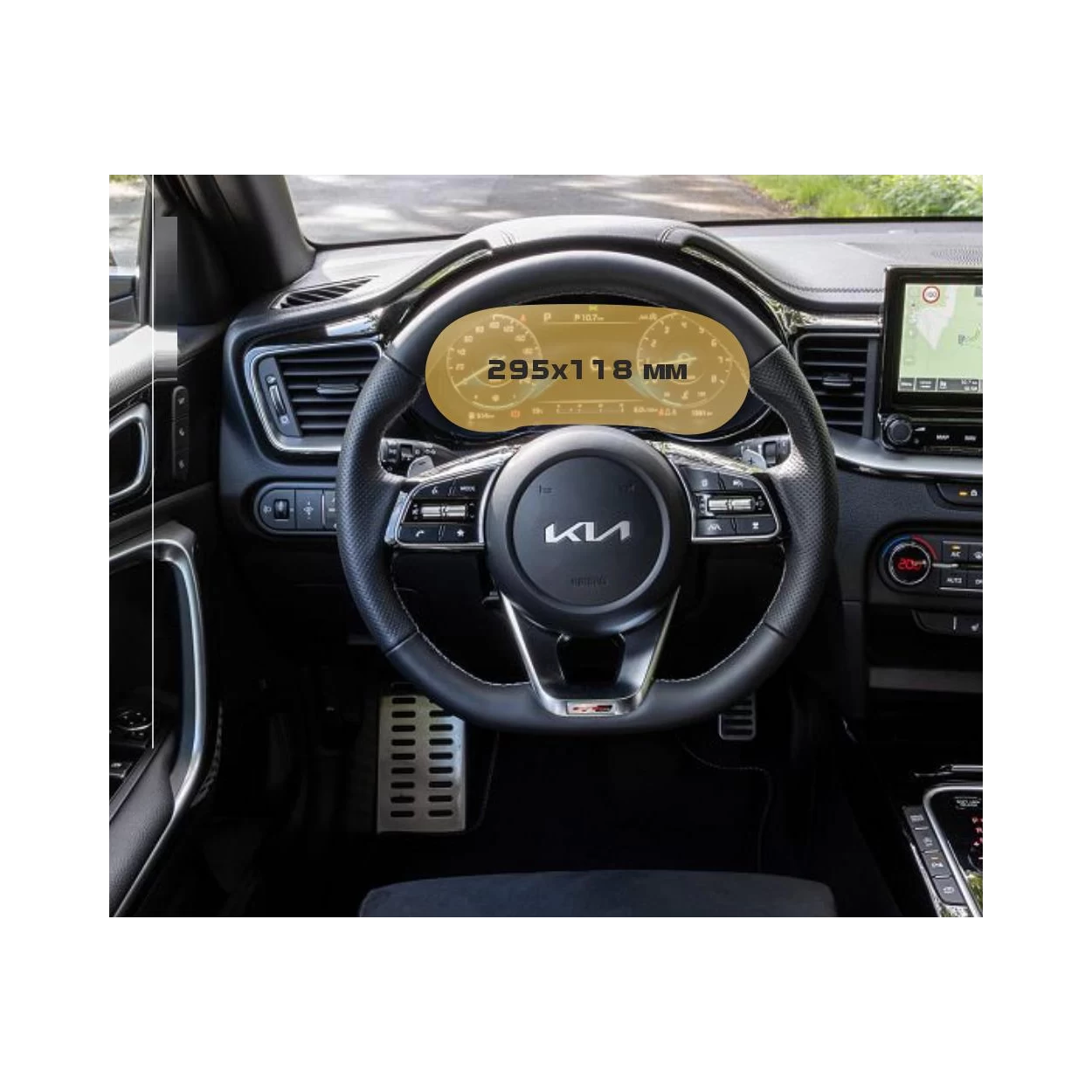KIA Xceed 2019 - Present Digital Speedometer 12,3" ExtraShield Screeen Protector