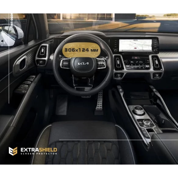 KIA Sorento 2020 - Present Digital Speedometer Supervision TFT 12,3" ExtraShield Screeen Protector