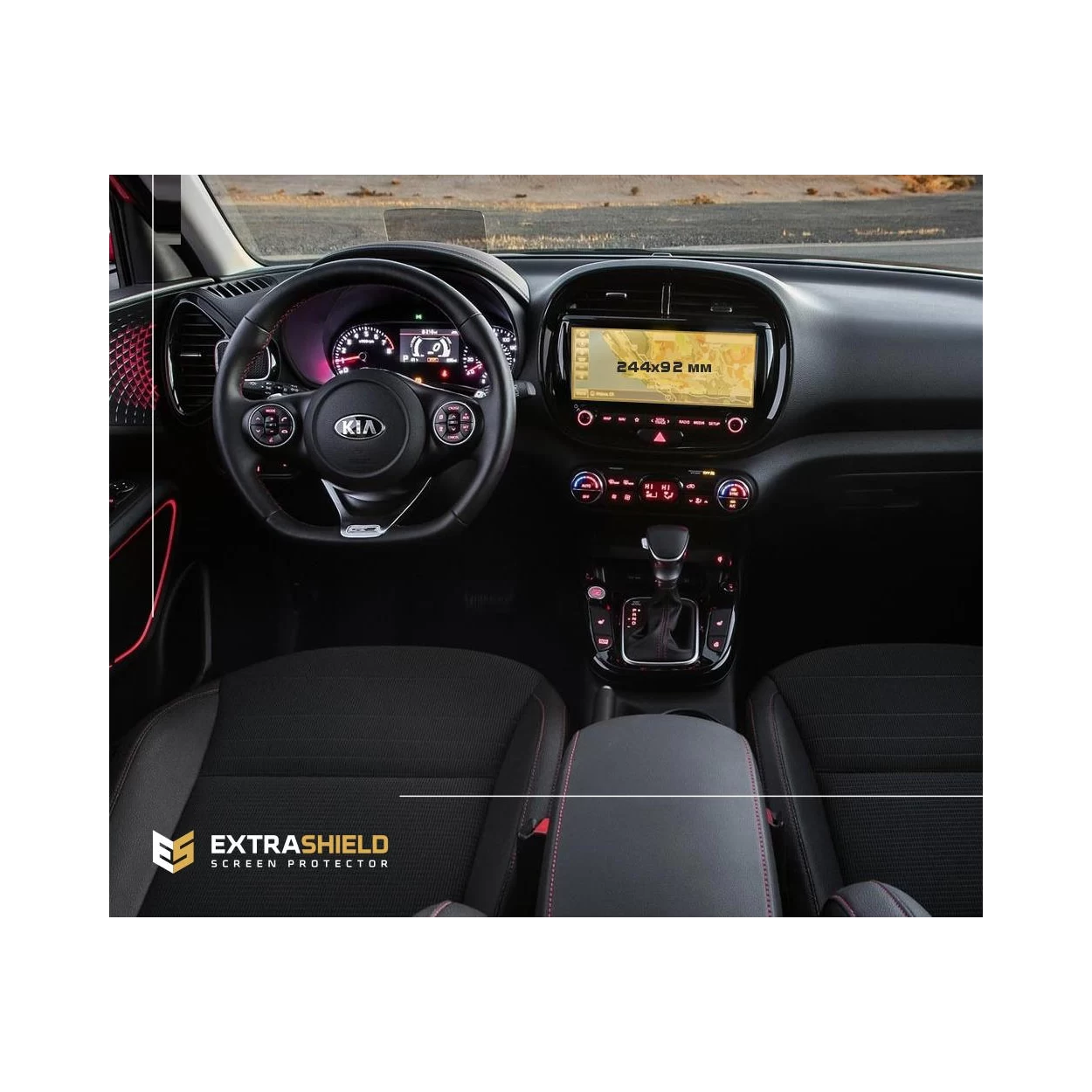 KIA Soul 2018 - Present Multimedia 10,25" ExtraShield Screeen Protector