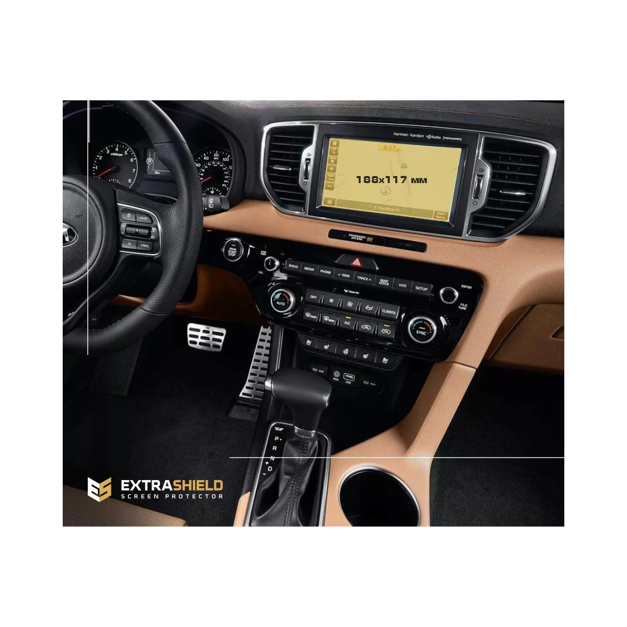 KIA Sportage 2018 - ?.? Multimedia 8" ExtraShield Screeen Protector