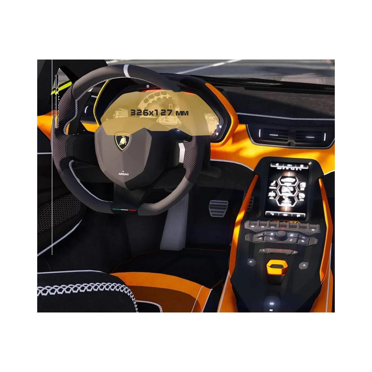 Lamborghini Sian 2019 - Present Digital Speedometer ExtraShield Screeen Protector