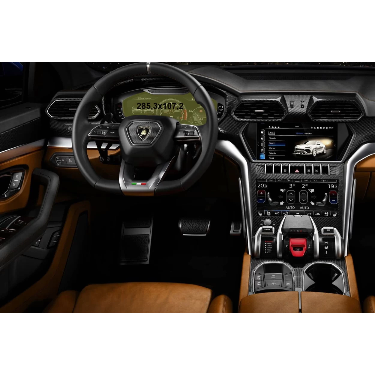Lamborghini Urus 2017 - Present Digital Speedometer 10,2" ExtraShield Screeen Protector