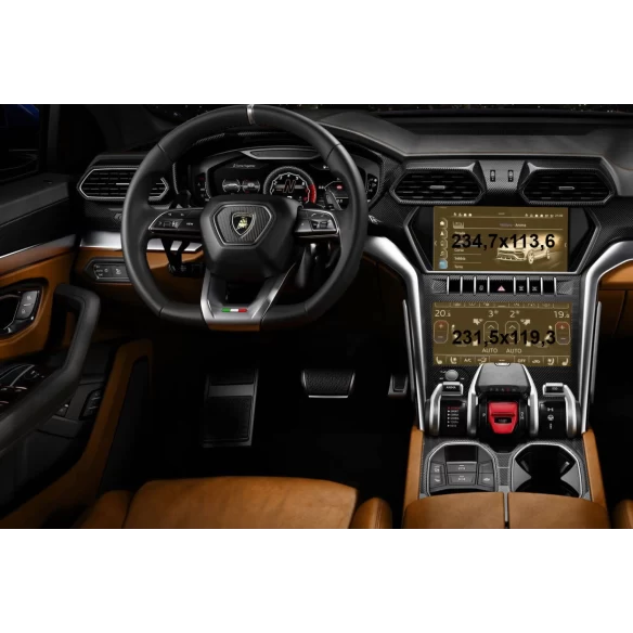 Lamborghini Urus 2017 - Present Multimedia + Climate-Control 10,1-8,6" ExtraShield Screeen Protector