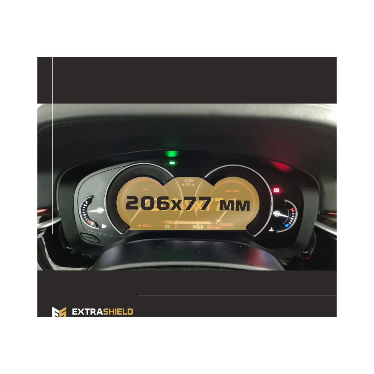 BMW 6 Series (G32) 2017 - 2020 Digital Speedometer (Central) 12,3" ExtraShield Screeen Protector