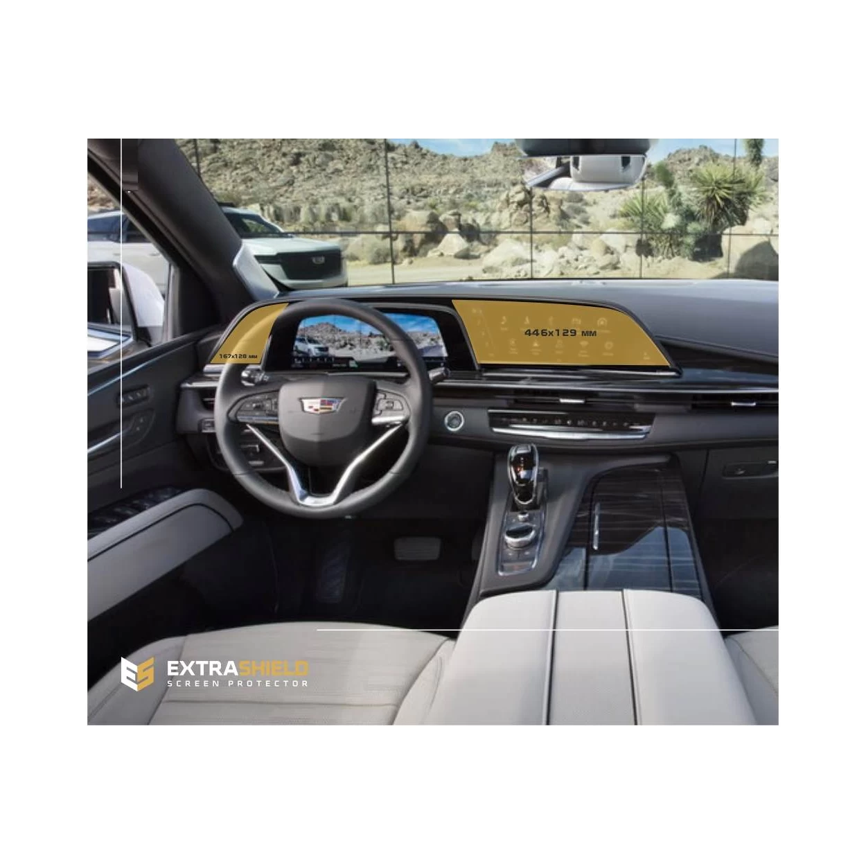 Cadillac Escalade 2021 - Present Multimedia system 16.9" x 7.2" ExtraShield Screeen Protector