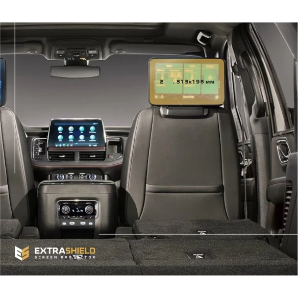 Chevrolet Tahoe 2019 - 2022 Passenger monitors 2 pcs, ExtraShield Screeen Protector