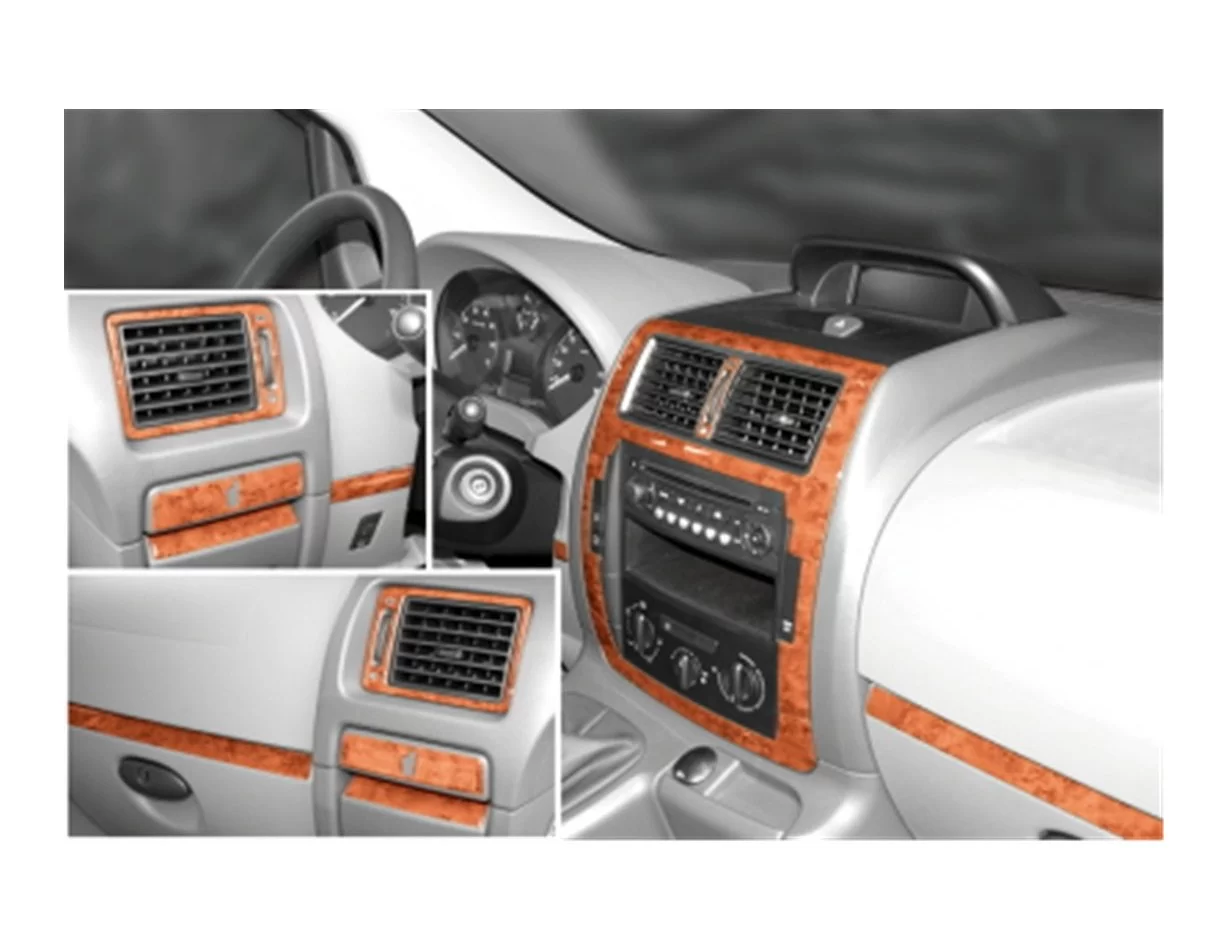 Citroen Jumpy 01.2007 3D Interior Dashboard Trim Kit Dash Trim Dekor 12-Parts - 1 - Interior Dash Trim Kit