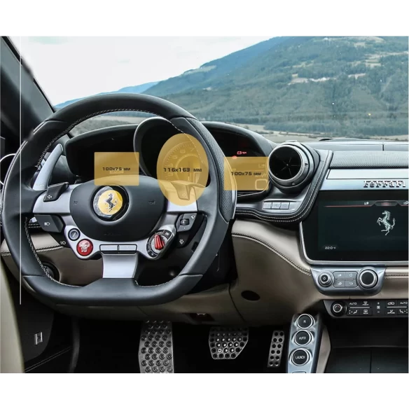 Ferrari GTC4 Lusso 03.2016 - Present Digital Speedometer ExtraShield Screeen Protector
