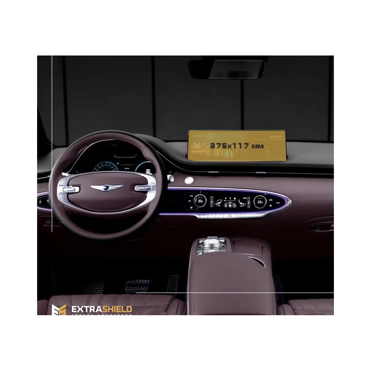 Genesis G90 2018 - Present Passenger monitors (2pcs,) 9" ExtraShield Screeen Protector