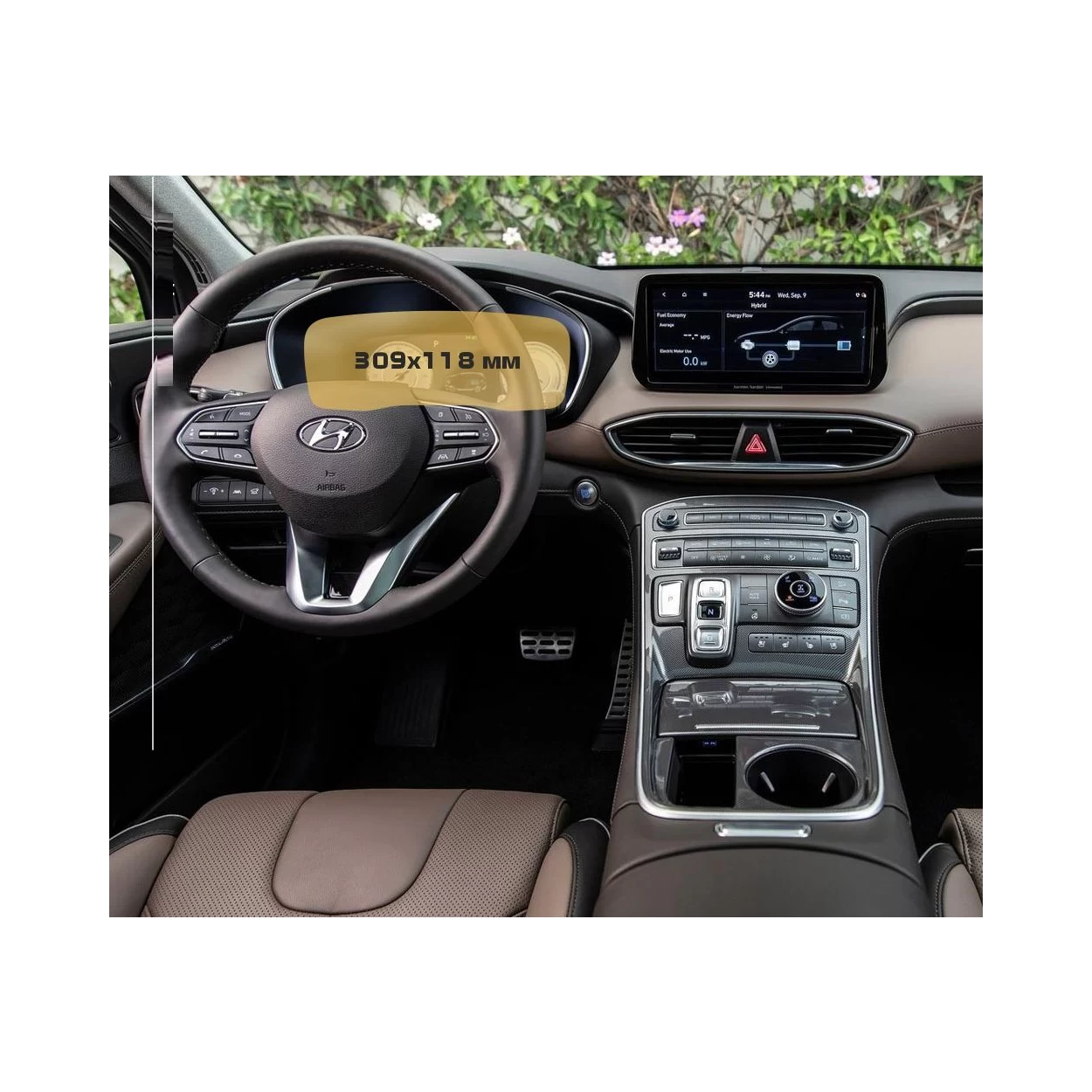 Hyundai Santa Fe 2021 - Present Digital Speedometer 12,3" ExtraShield Screeen Protector