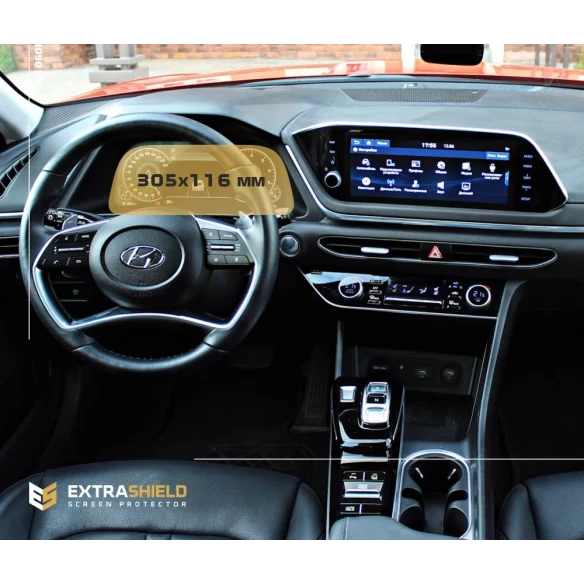 Hyundai Sonata 2019 - Present Digital Speedometer 12,3" ExtraShield Screeen Protector