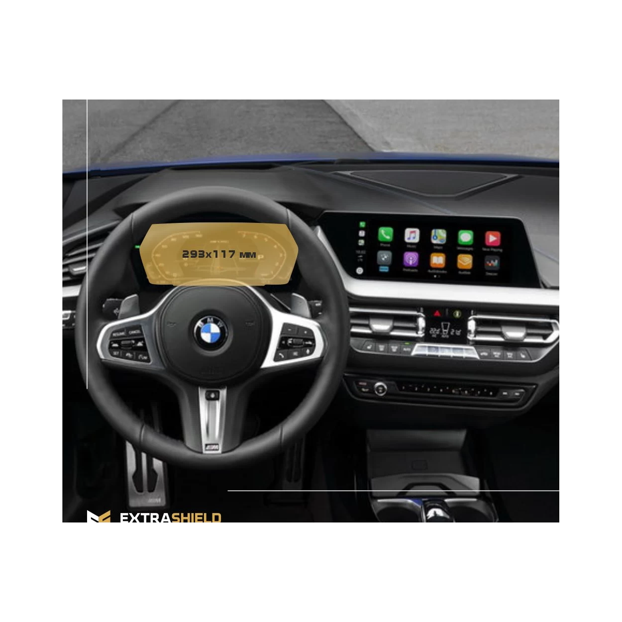 BMW 1 Series (F40) 2019 - Present Digital Speedometer BMW Live Cockpit Professional 10,25" ExtraShield Screeen Protector
