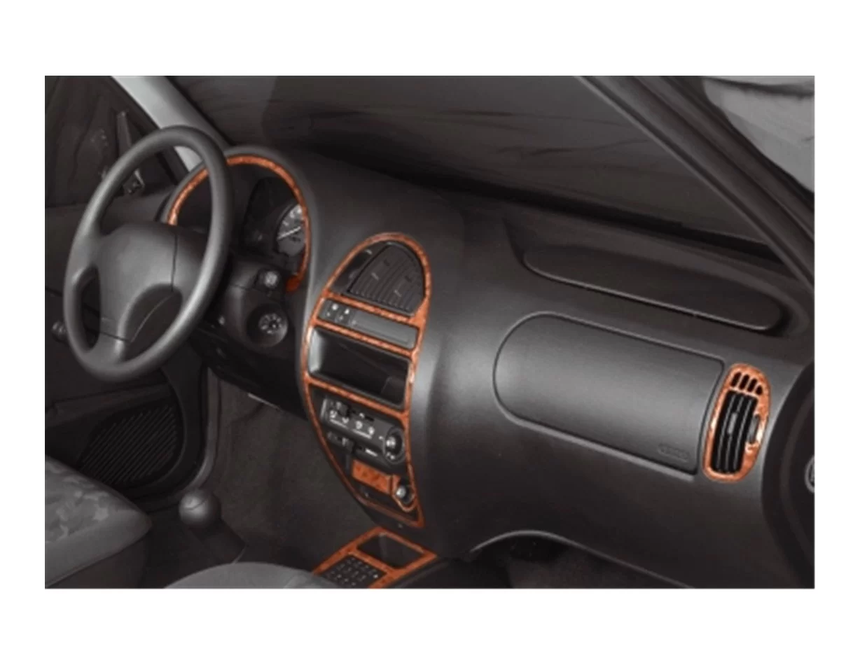 Citroen Saxo 04.96-10.99 3D Interior Dashboard Trim Kit Dash Trim Dekor 8-Parts - 1 - Interior Dash Trim Kit