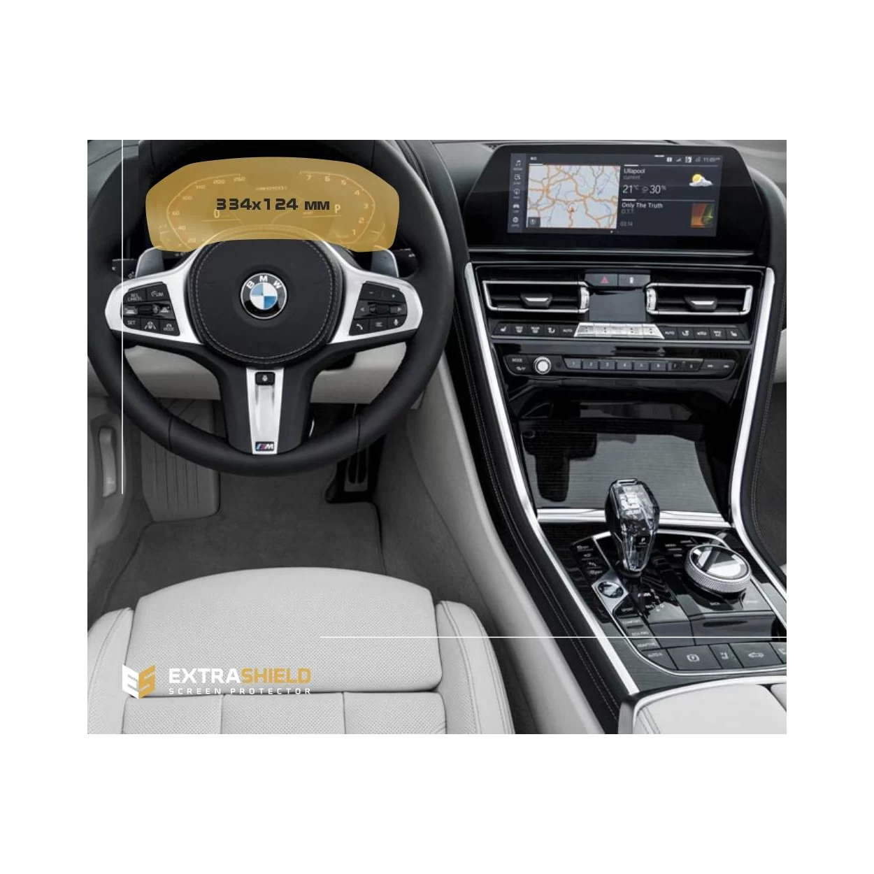 BMW 8 Series (G14-16) 2018 - Present Digital Speedometer (without sensor) 12,3" ExtraShield Screeen Protector