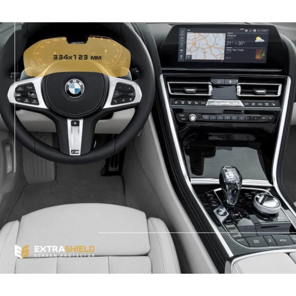 BMW 8 Series (G14-16) 2018 - Present Digital Speedometer (with sensor) 12,3" ExtraShield Screeen Protector