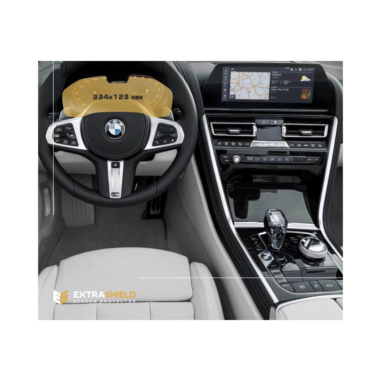 BMW 8 Series (G14-16) 2018 - Present Digital Speedometer (with sensor) 12,3" ExtraShield Screeen Protector
