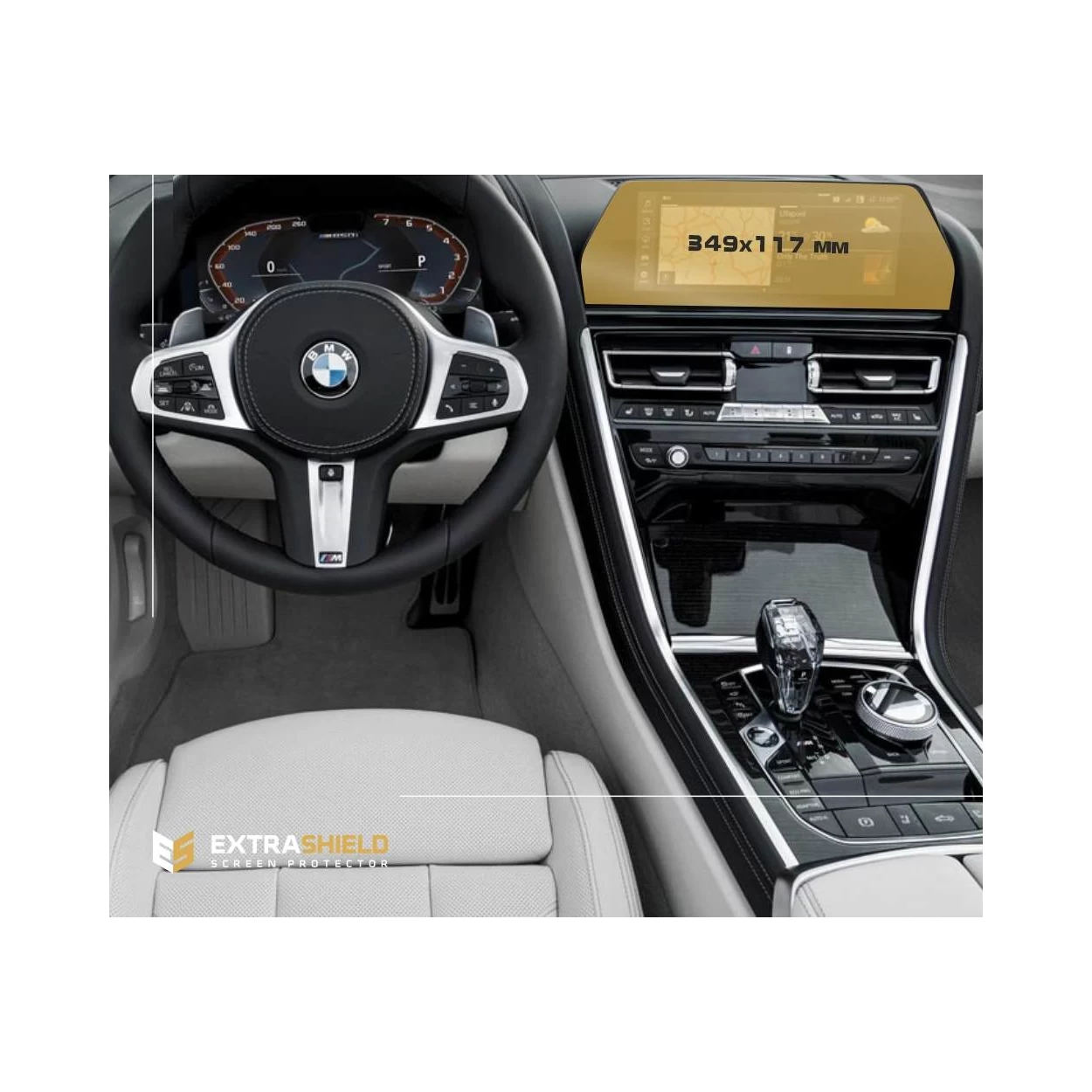 BMW 8 Series (G14-16) 2018 - Present Multimedia 12,3" ExtraShield Screeen Protector