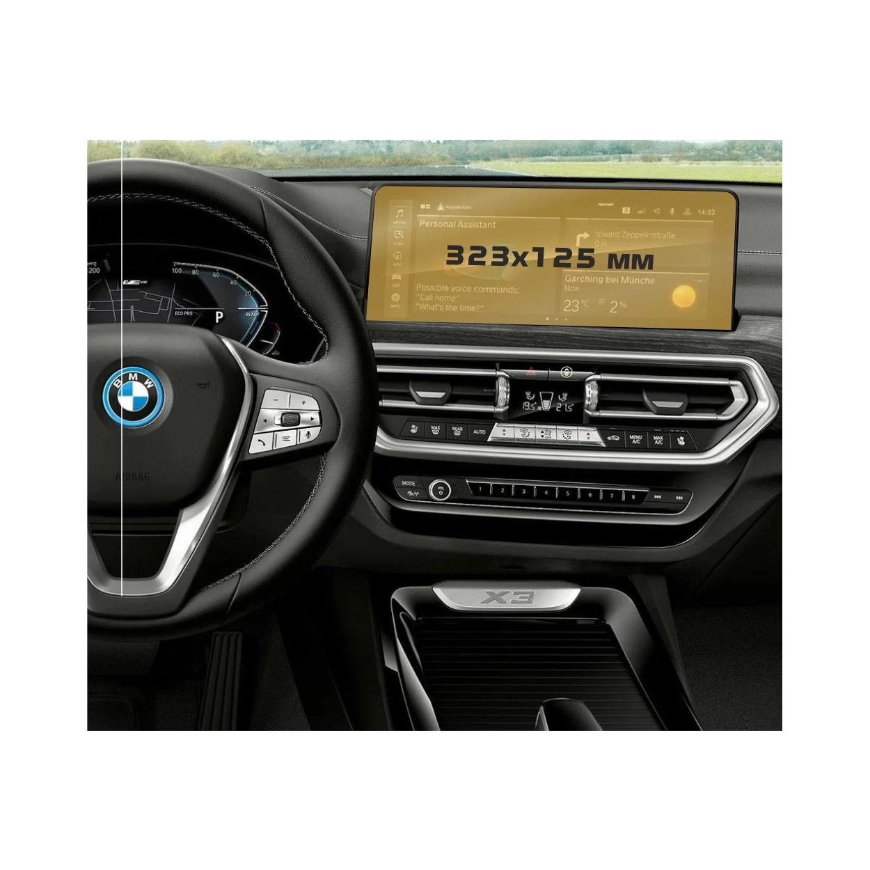 BMW X3 (G01) 2021 - Present Multimedia 12,3" ExtraShield Screeen Protector