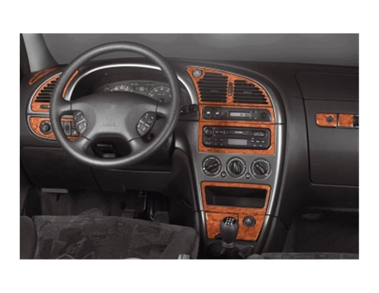 Citroen Xsara I 09.97-11.99 3D Interior Dashboard Trim Kit Dash Trim Dekor 17-Parts - 1 - Interior Dash Trim Kit