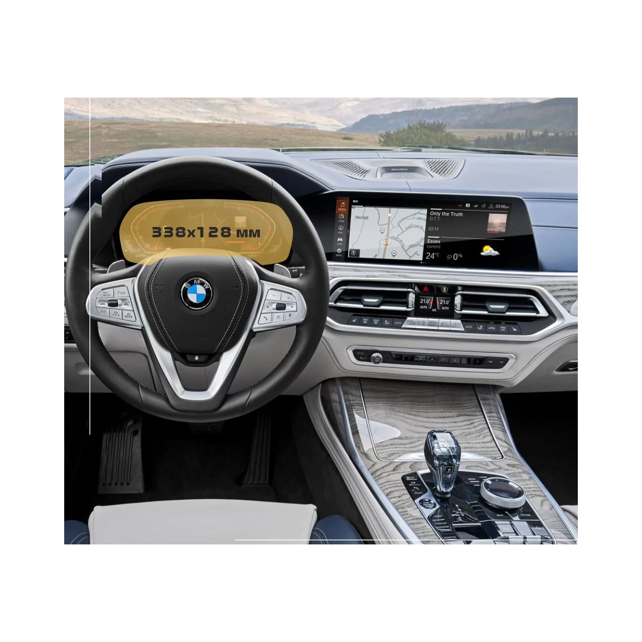 BMW X6 (G06) 2019 - Present Digital Speedometer (without sensor) 12,3" ExtraShield Screeen Protector