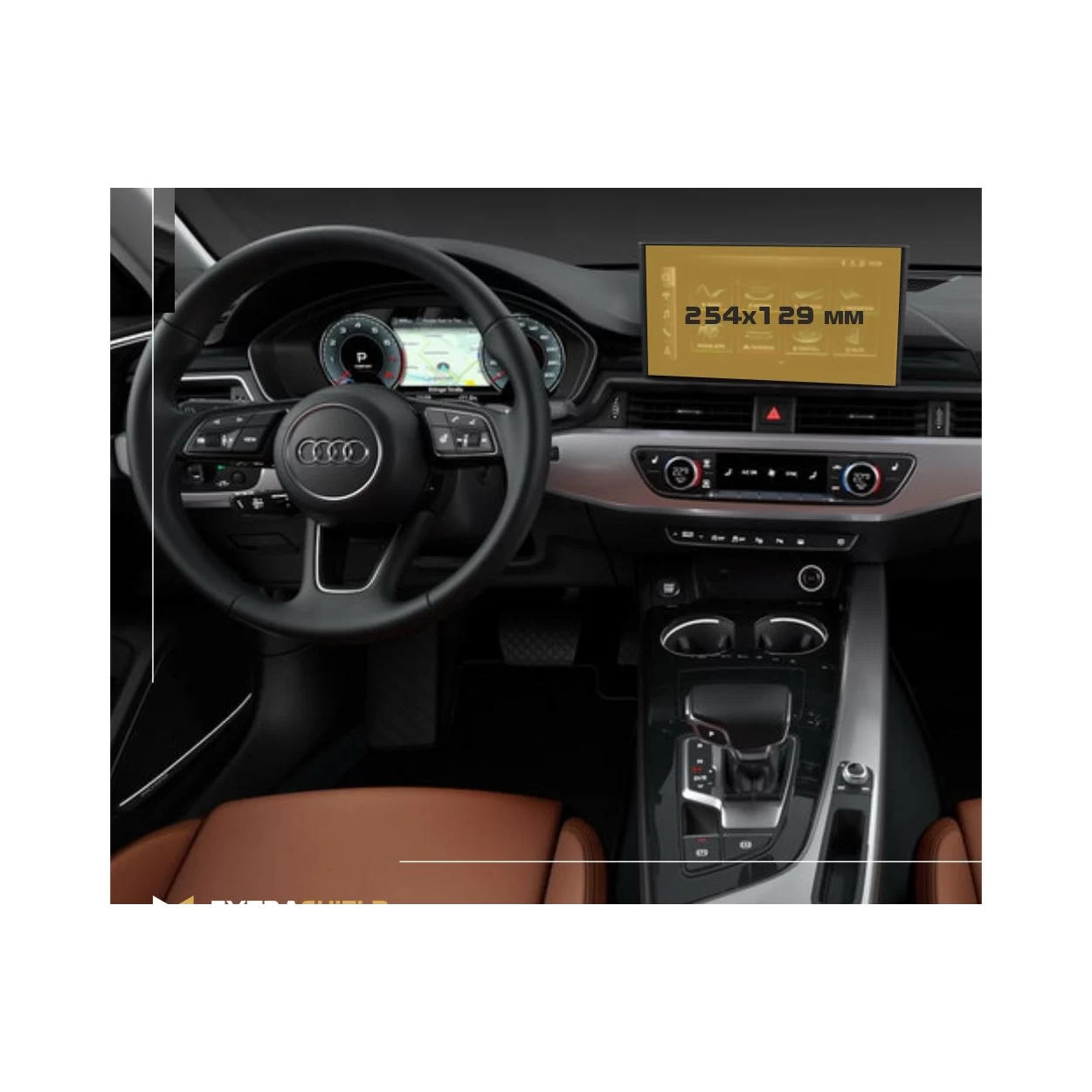 Audi A4 (B9) Pre-facelift 2015 - 2020 Multimedia MMI 8,3" ExtraShield Screeen Protector