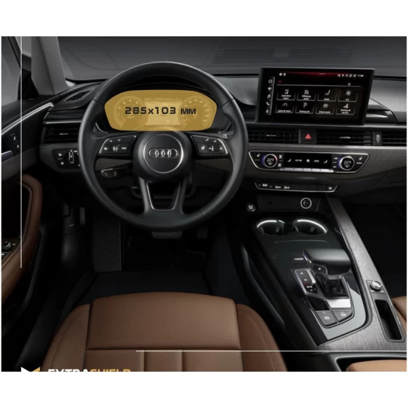 Audi A4 (B9) Facelift 2019 - Present Digital Speedometer Audi Virtual Cockpit 12,3" ExtraShield Screeen Protector