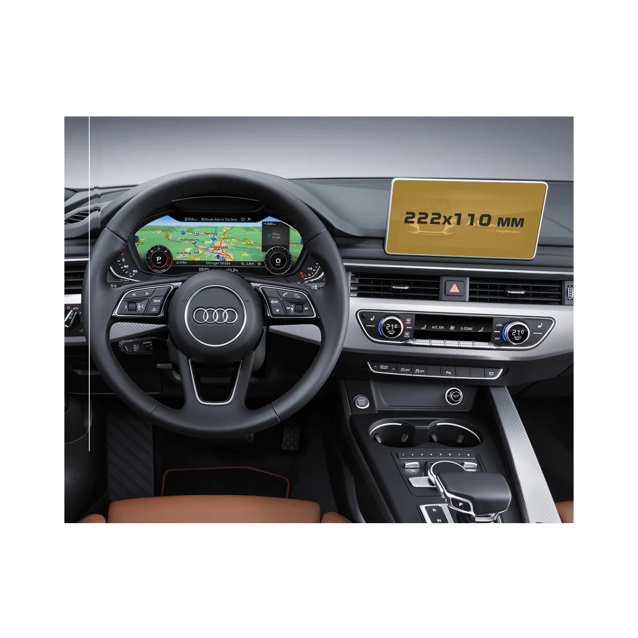 Audi A5 (F5) Pre-facelift 2016 - 2020 Multimedia 8,3" ExtraShield Screeen Protector