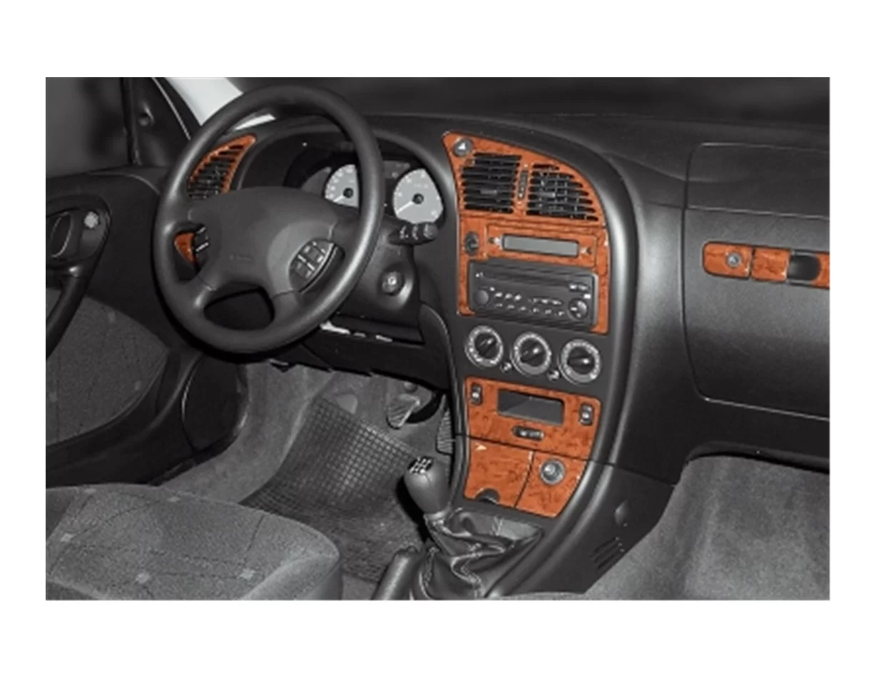 Citroen Xsara II 11.1999 3D Interior Dashboard Trim Kit Dash Trim Dekor 18-Parts - 1 - Interior Dash Trim Kit