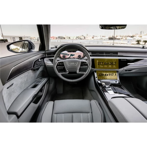 Audi A8 (D5) 2017 - Present Multimedia + Climate-Control 10,2-8,6" ExtraShield Screeen Protector