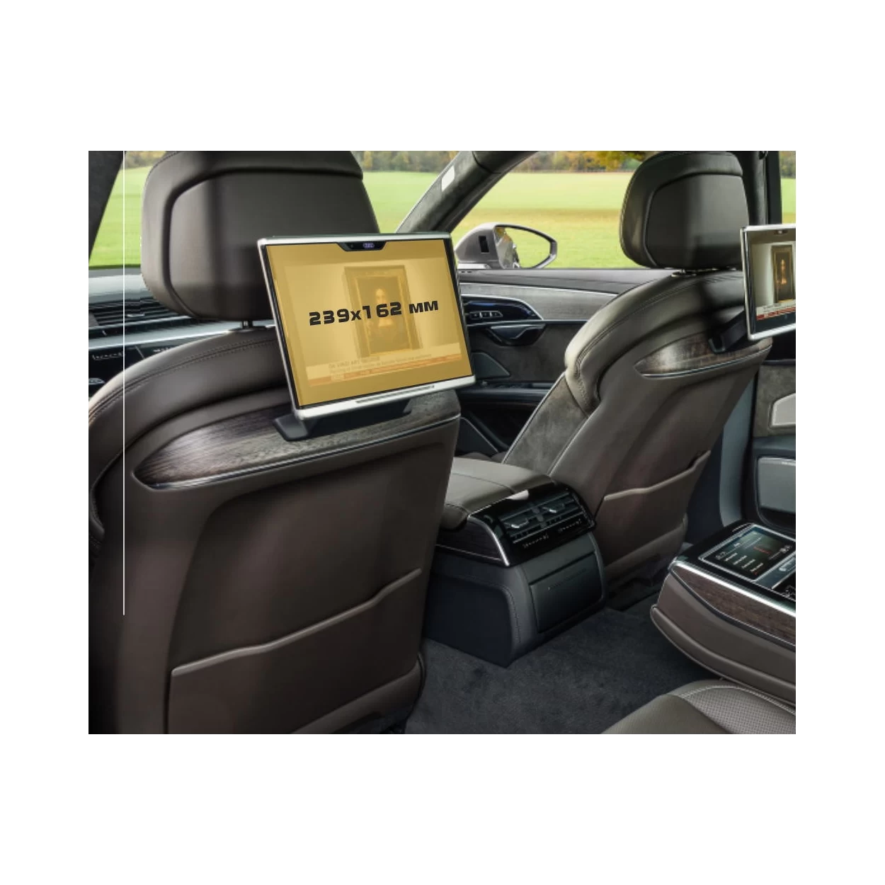 Audi A8 (D5) 2017 - Present Passenger monitors (2pcs,) 12,5" ExtraShield Screeen Protector