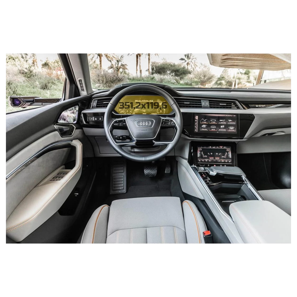 Audi E-tron 2018 - Present Digital Speedometer 12,3" ExtraShield Screeen Protector