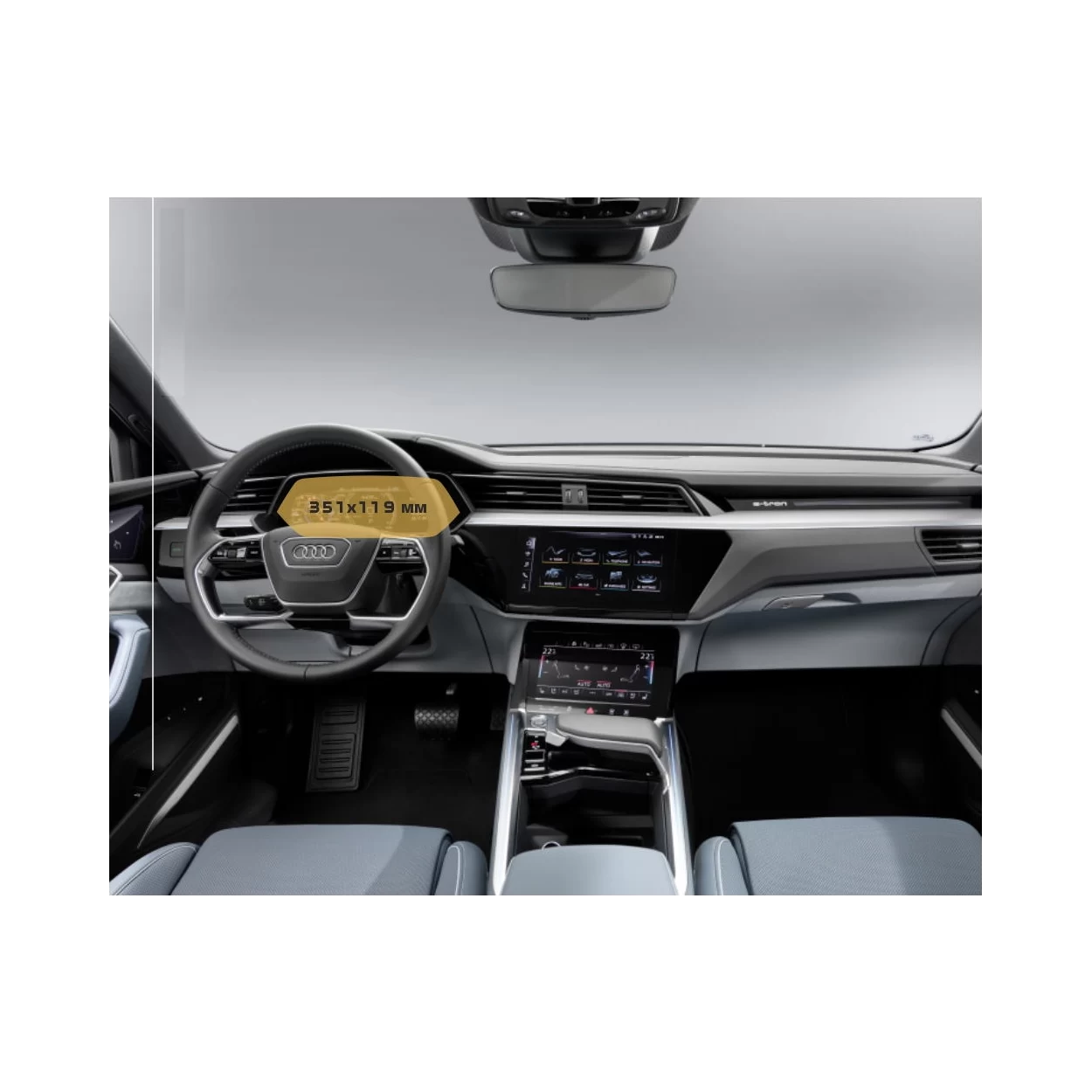 Audi E-tron GT (RS) 2021 - Present Digital Speedometer 12,3" ExtraShield Screeen Protector