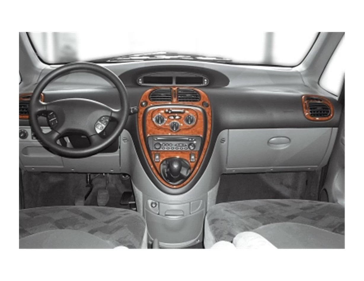 Citroen Xsara Picasso 11.99-09.06 3D Interior Dashboard Trim Kit Dash Trim Dekor 8-Parts - 1 - Interior Dash Trim Kit