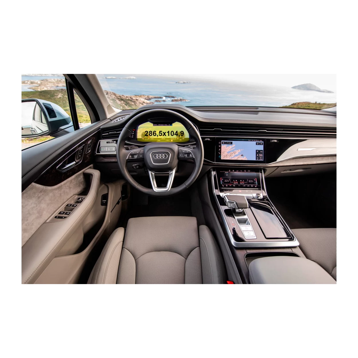 Audi Q7 II (4M) Facelift 2019- Present Digital Speedometer Audi Virtual Cockpit 12,3" 286,5x104,9 xx ExtraShield Screeen Protect