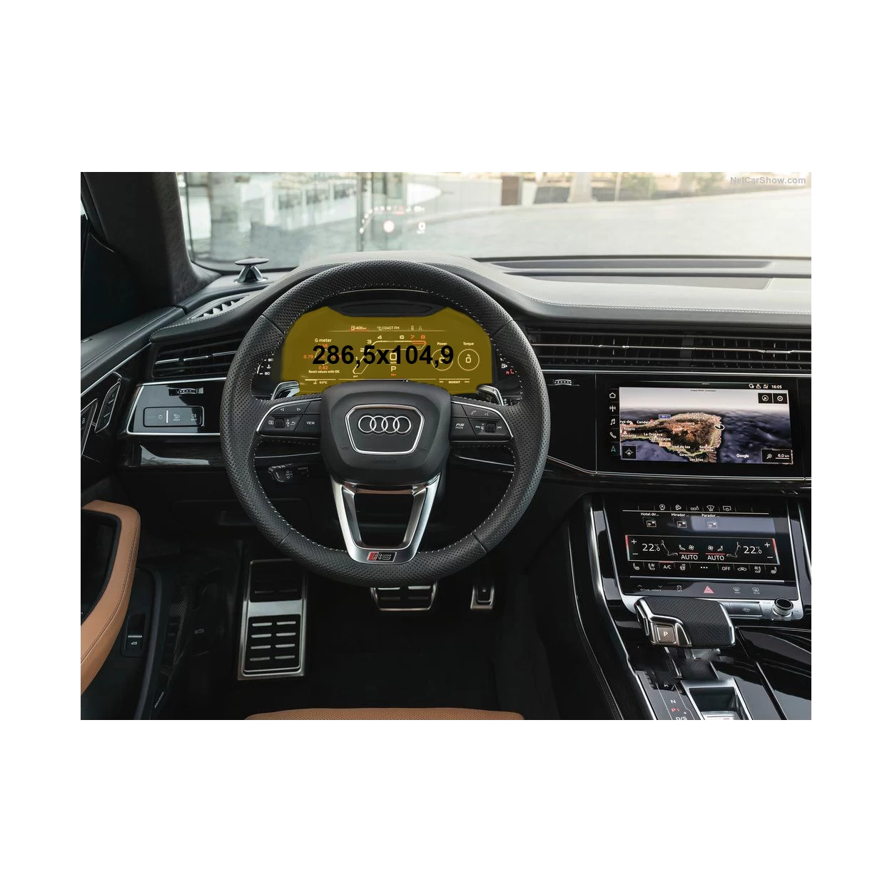 Audi Q8 (4MN) 2018 - Present Digital Speedometer Audi Virtual Cockpit 12,3" ExtraShield Screeen Protector