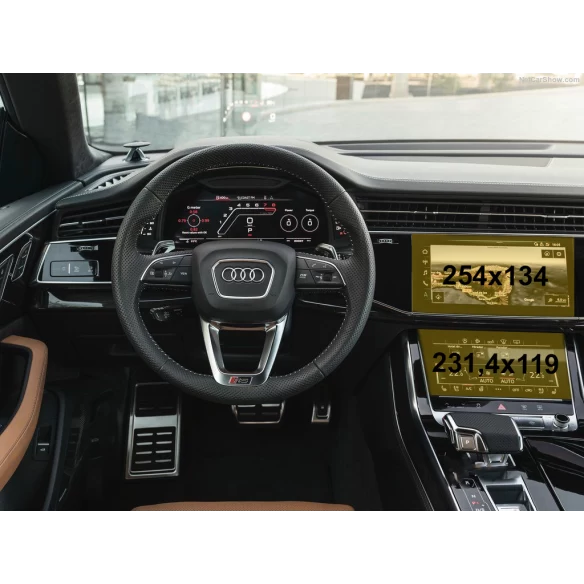 Audi Q8 (4MN) 2018 - Present Multimedia + Climate-Control 10,1-8,6" ExtraShield Screeen Protector
