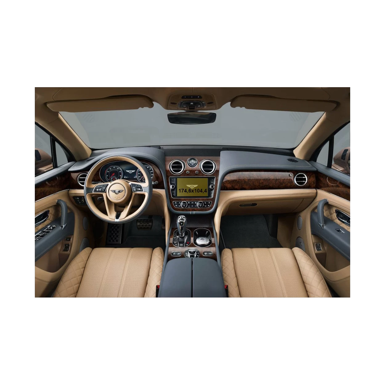 Bentley Continental GT 2012 - 2017 Multimedia 8" ExtraShield Screeen Protector