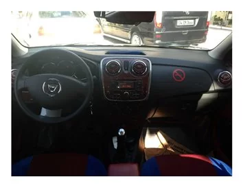 Dacia Dokker 01.2013 3D Interior Dashboard Trim Kit Dash Trim Dekor 21-Parts - 1 - Interior Dash Trim Kit