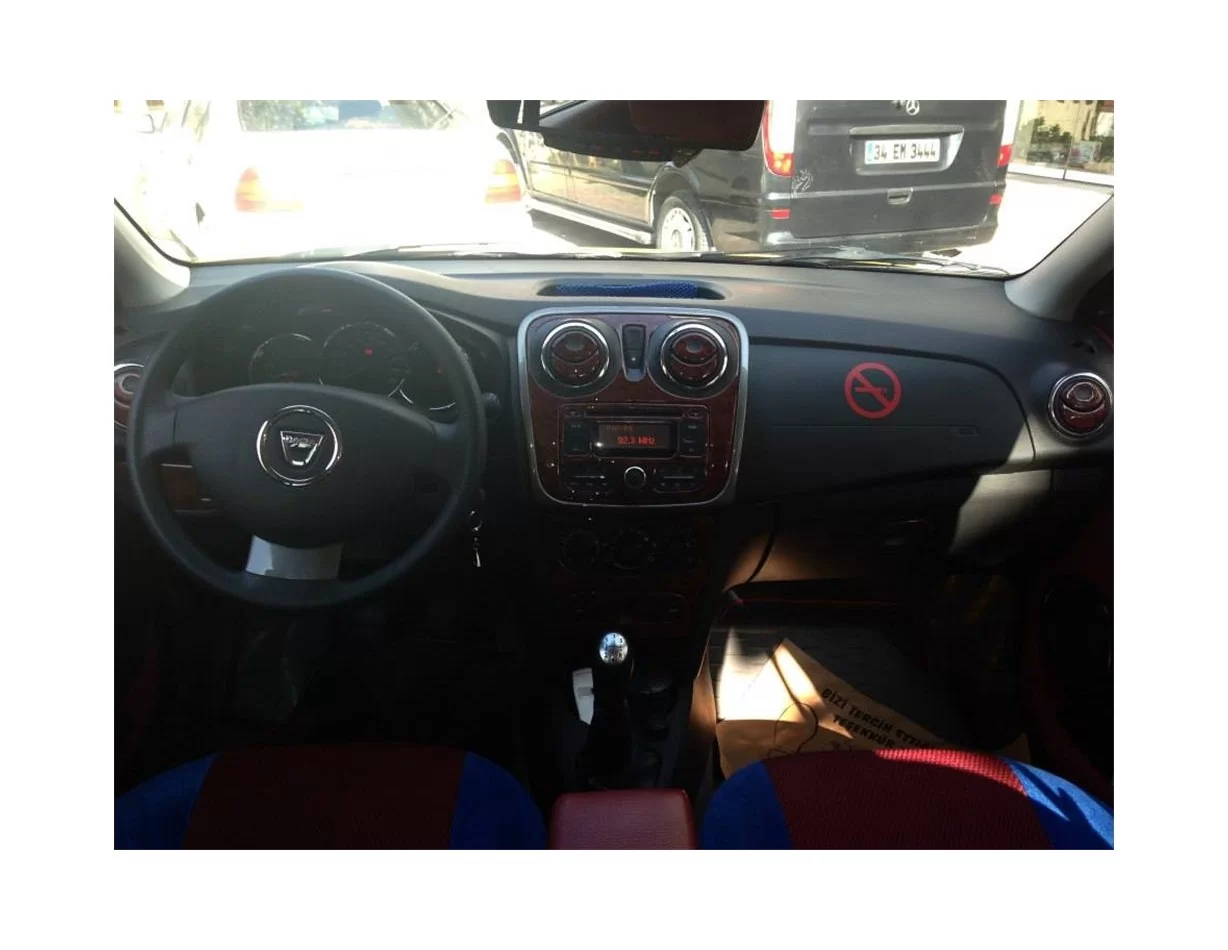 Dacia Dokker 01.2013 3D Interior Dashboard Trim Kit Dash Trim Dekor 21-Parts - 1 - Interior Dash Trim Kit