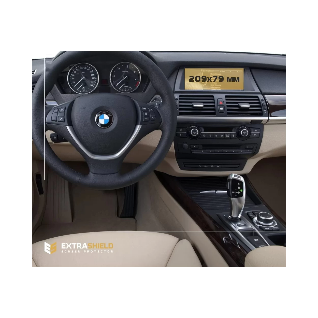 BMW X5 (E70) 2006 - 2010 Multimedia 8,8" ExtraShield Screeen Protector