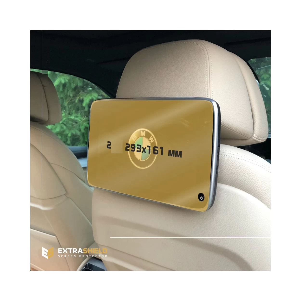 BMW X7 (G07) 2015 - Present Passenger monitors (2pcs,) 10,2" ExtraShield Screeen Protector