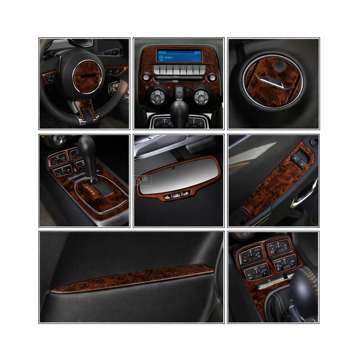 Chevrolet Camaro 2010-2015 Interior WHZ Dashboard trim kit 30 Parts