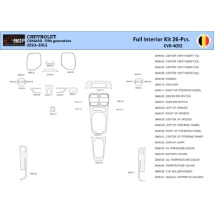 Chevrolet Camaro 2010-2015 Interior WHZ Dashboard trim kit 26 Parts 2