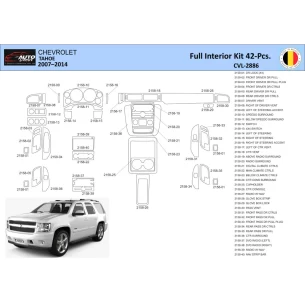 Chevrolet Tahoe 2007-2014 Interior WHZ Dashboard trim kit 42 Parts 2
