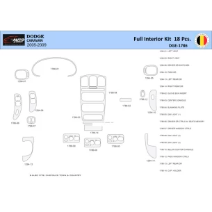 Dodge Caravan 2005-2007 Interior WHZ Dashboard trim kit 18 Parts 2
