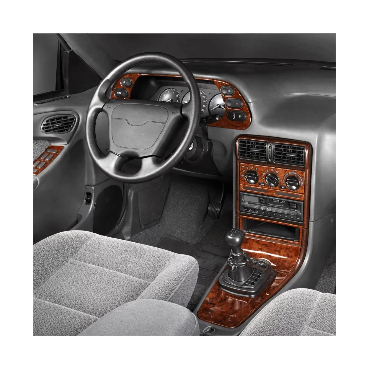 Chevrolet Espero 01.95-01.98 3D Interior Dashboard Trim Kit Dash Trim Dekor 11-Parts